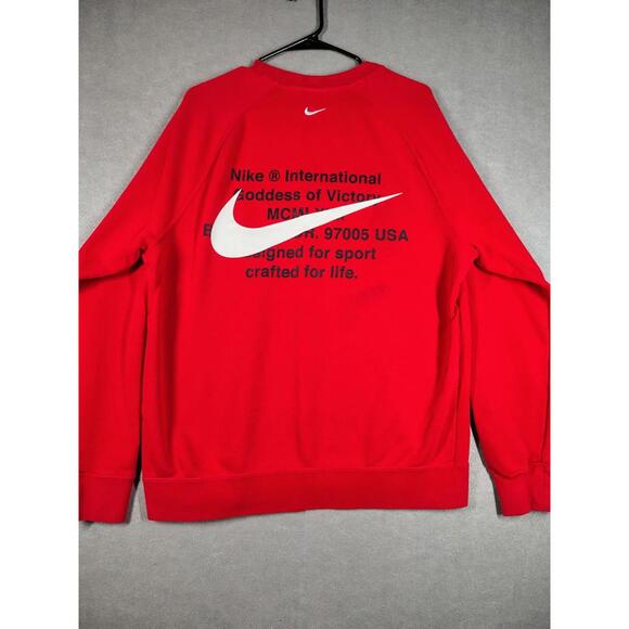 Nike Mens Large Crewneck Sweatshirt Double Swoosh GODDESS OF VICTORY Rare - Picture 4 of 10